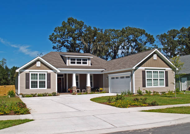 house with trees in the background