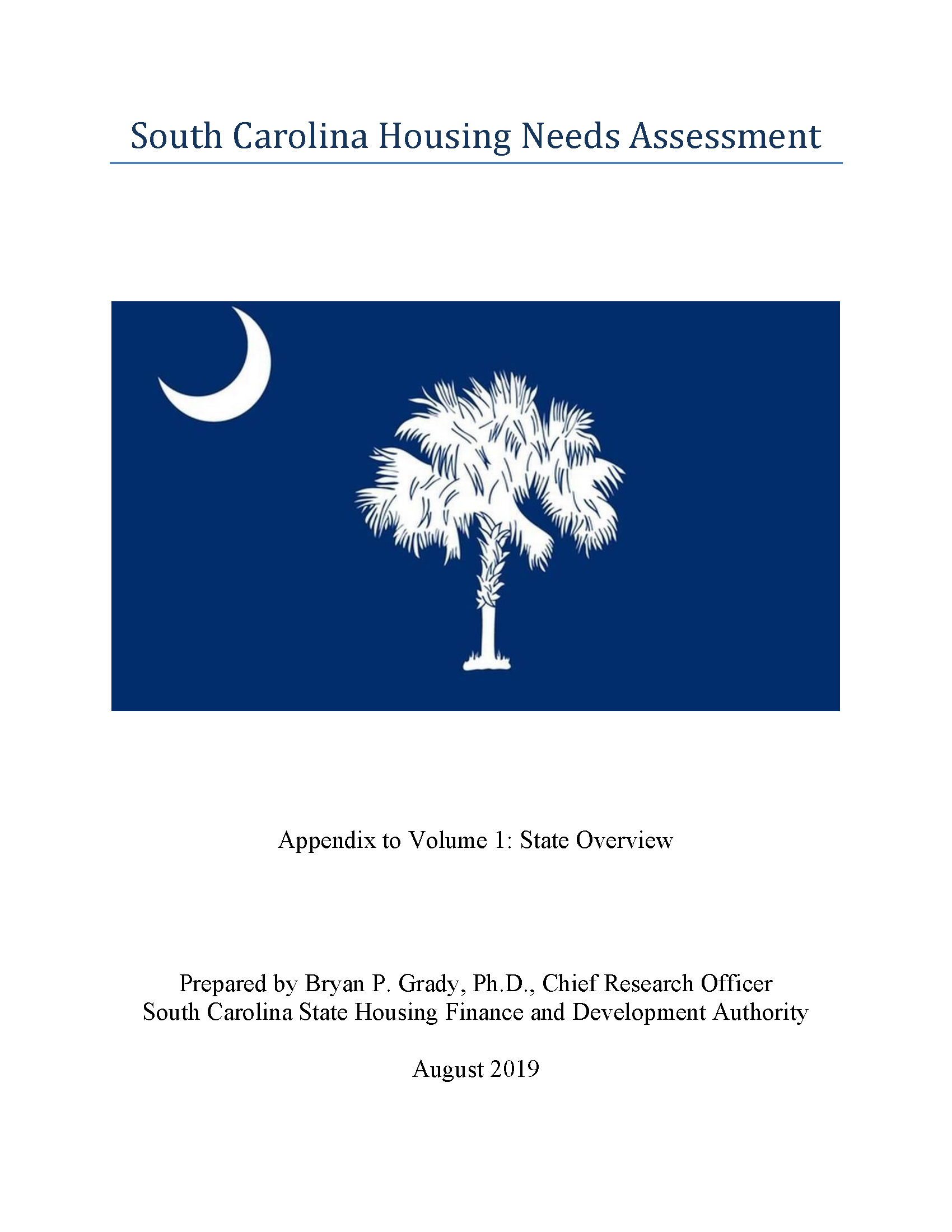 Cover of 2019 Housing Needs Assessment Appendix